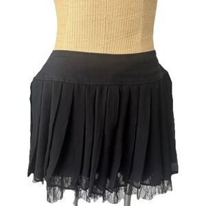 Y2K Skirt‎ Medium Hot Topic Royal Bones Black Layered Mini Short 2000s